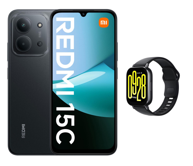 Xiaomi Redmi 15C 4/128GB Midnight Black + Redmi Active 5 - 1507235 - zdjęcie